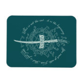 ARWEN™ Elven Sword Quote Magneet (Horizontaal)