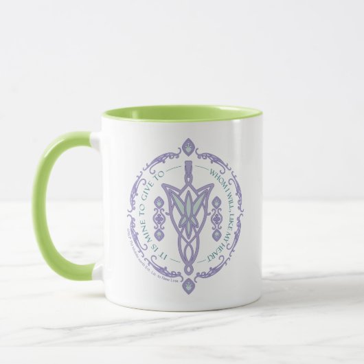 ARWEN™ Evenstar Citaat Grafiek Mok (Links)