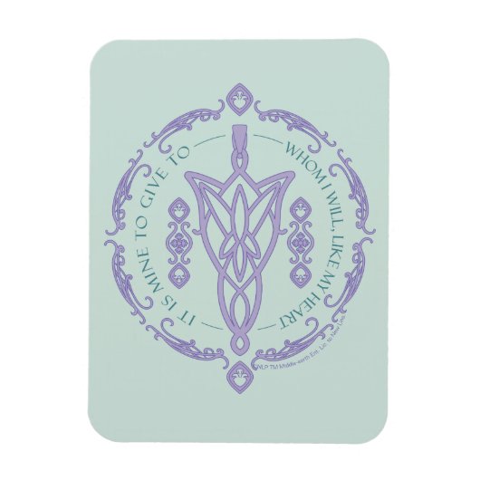 ARWEN™ Evenstar Citatief Grafisch ontwerp Magneet (Verticaal)