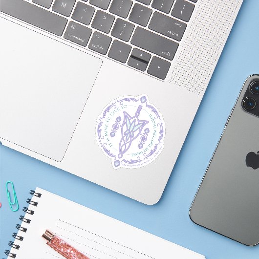 ARWEN™ Evenstar Citatief Grafisch ontwerp Sticker (Laptop met iPhone)