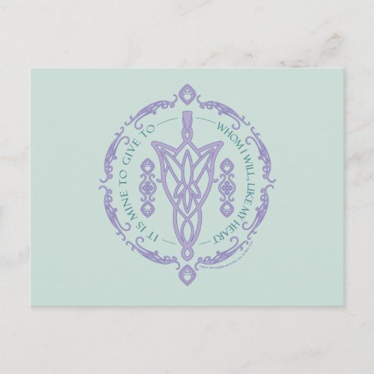 ARWEN™ Evenstar Quote Graphic Briefkaart (Voorkant)