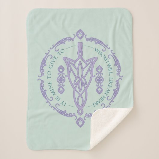 ARWEN™ Evenstar Quote Graphic Sherpa Deken (Voorkant)