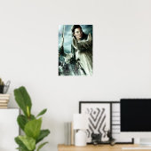 ARWEN™ in sneeuw en zwaard Poster (Thuiskantoor)