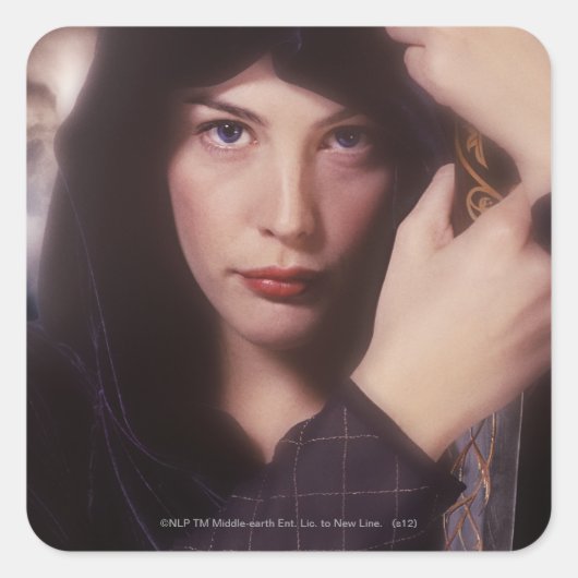 ARWEN™ met zwaard Vierkante Sticker (Voorkant)