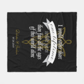 Arwen "One Lifetime with you" citeert met banner Fleece Deken (Voorkant (Horizontaal))