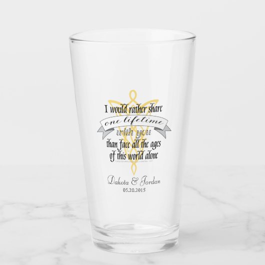 Arwen "One Lifetime with you" citeert met banner Glas (Voorkant)