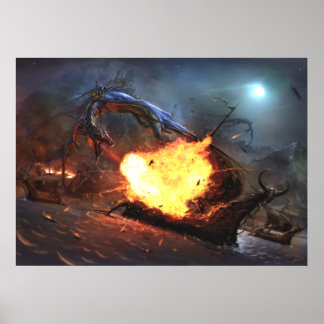 Arx Draconis bij aanval Poster