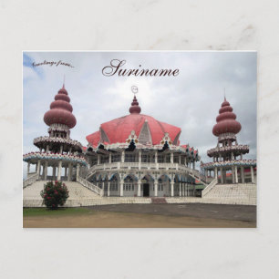Arya Dewaker Mandir in Paramaribo Suriname Briefkaart