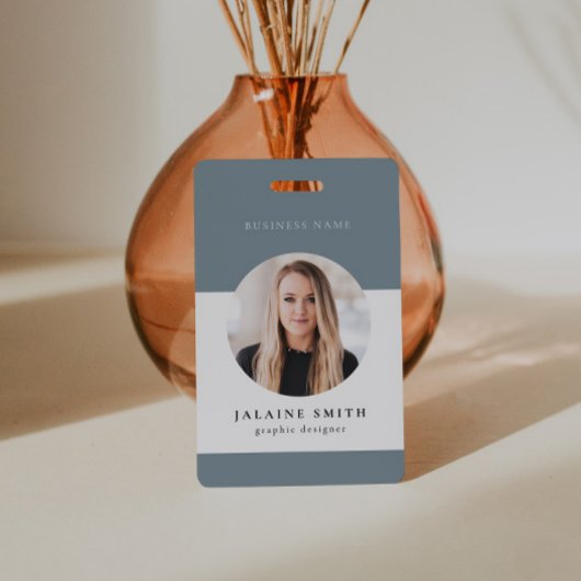 ARYA Minimalist Sage Green Business Employee-ID Badge