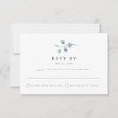 ARYA Rustic Eucalyptus Groene Beplanting RSVP Post Kaart (Voorkant)