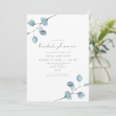 ARYA Rustieke Eucalyptus Groene Bruidsdouche Kaart (Staand voorkant)