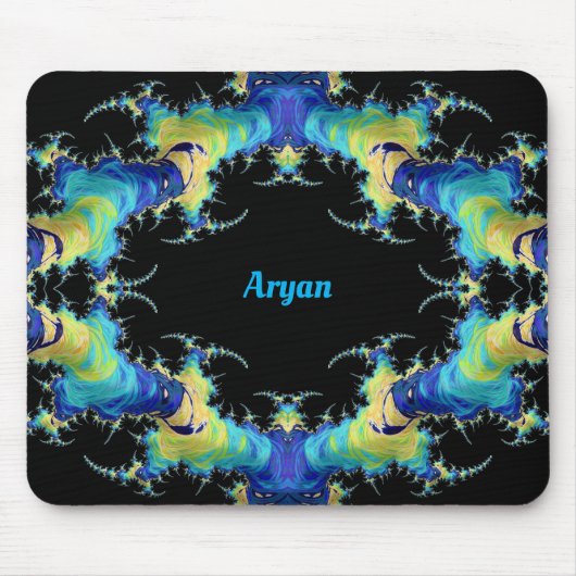 ARYAN ~ Strange 3D Patroon ~ Gepersonaliseerd Muismat (Voorkant)