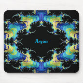 ARYAN ~ Vreemd 3D-patroon ~ Gepersonaliseerd Muismat (Voorkant)