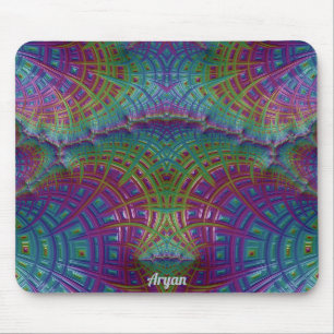 ARYAN ~ Zany Shades Paarse blauw groen Aqua ~ Muismat