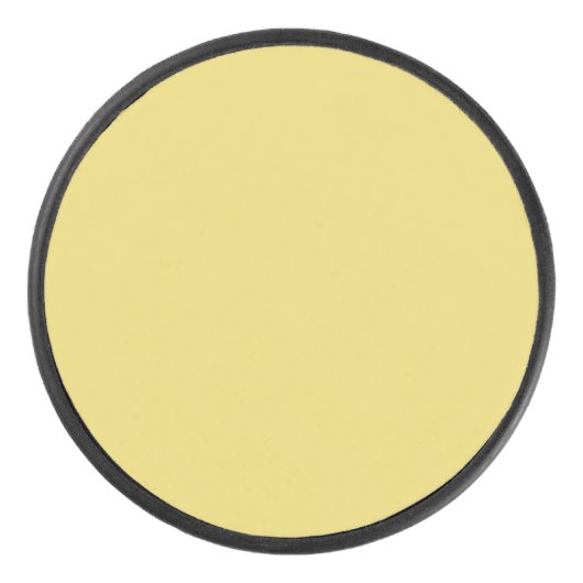Arylide geel (effen kleur) hockey puck (Voorkant)