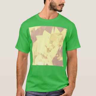 Arylide Yellow Abstract Low Polygon Background T-shirt