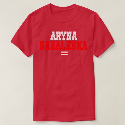 Aryna Sabalenka Wit-Russische tennisster TShirt (Design voorkant)