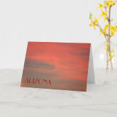 ARZONA Red Sky Note Kaart (Gele Bloem)