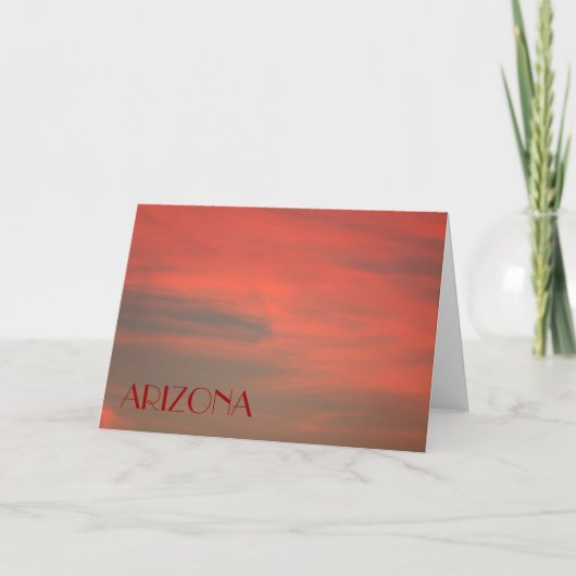 ARZONA Red Sky Note Kaart (Voorkant)