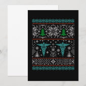 Arzt Doctor Knit Ugly kerstcadeau Kaart (Voorkant / Achterkant)