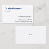 Arzt Visitenkarte Visitekaartje (Voorkant / Achterkant)