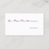 Arzt Visitenkarte Visitekaartje (Voorkant)