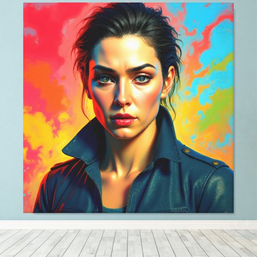 AS 15000 – “Sofia” - Waakzaam Canvas Afdruk (Insitu (Houten vloer))