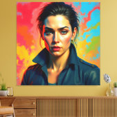 AS 15000 – “Sofia” - Waakzaam Canvas Afdruk (Insitu (Woonkamer))