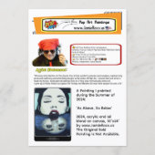 ‘As Above, So Below’ Painting on a Small-Scale Pri Kaart (Achterkant)