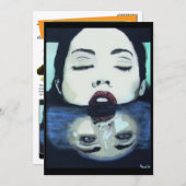 ‘As Above, So Below’ Painting on a Small-Scale Pri Kaart (Voorkant / Achterkant)