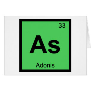 As - Adonis Greek Chemistry Periodic Table Symbol