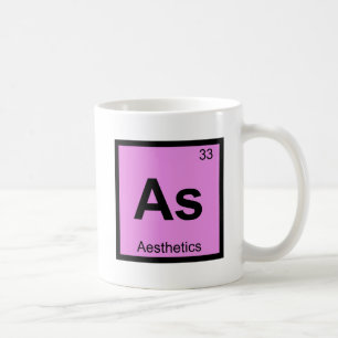 As - Aesthetics Philosophy Chemistry Symbol Koffiemok