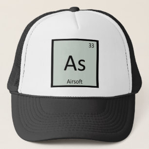 As - Airsoft Sport Chemie Periodiek Systeem Trucker Pet