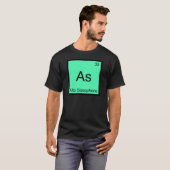 As - Alto Saxophone Funny Chemistry Element Symbol T-shirt (Voorkant volledig)