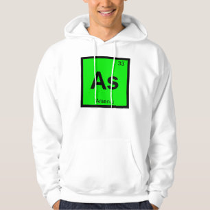 As - Arseen Chemie Periodiek Systeem Symbool Hoodie
