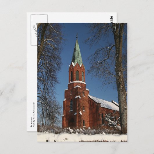 Ås, Briefkaart Noorwegen (Voorkant / Achterkant)