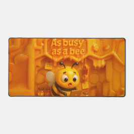 As busy as a bee – oversized cute bee desk setup bureaumat