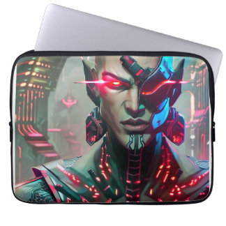 As: Cyberpunk Cybernetic Man Laptop Sleeve