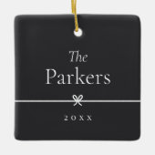 As | Eenvoudige minimale boog foto Keramisch Ornament (Voorkant)