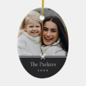 As | Eenvoudige minimale boog foto Keramisch Ornament (Voorkant)