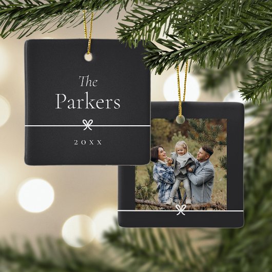 As | Eenvoudige minimale boog foto Keramisch Ornament