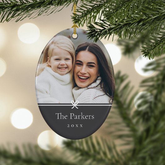 As | Eenvoudige minimale boog foto Keramisch Ornament