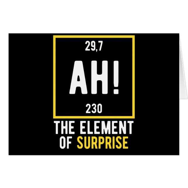 As Element of Surprise (Voorkant Horizontaal)