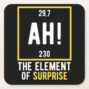 As Element of Surprise Kartonnen Onderzetters