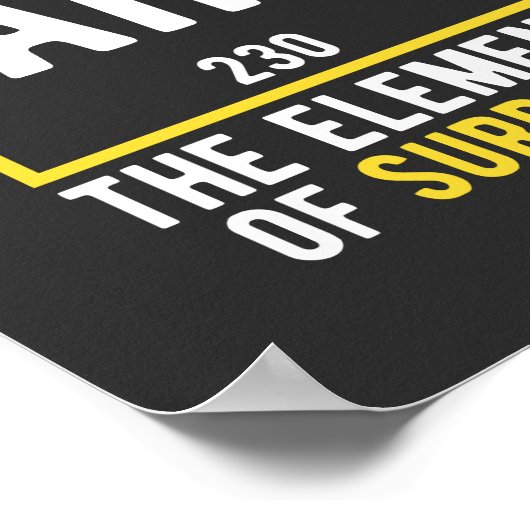 As Element of Surprise Poster (Hoek)
