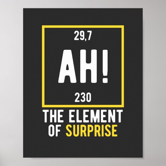 As Element of Surprise Poster (Voorkant)