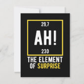 As Element of Surprise Save The Date (Voorkant)