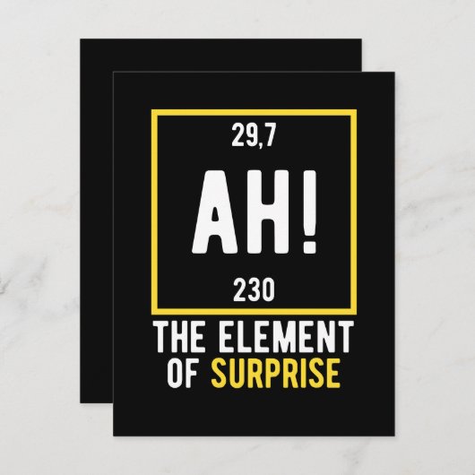 As Element of Surprise Save The Date (Voorkant / Achterkant)