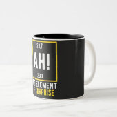 As Element of Surprise Tweekleurige Koffiemok (Voorkant rechts)