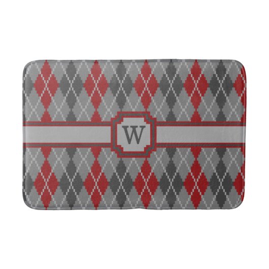 As en Gloeiende Resten Argyle Badmat (Voorkant)